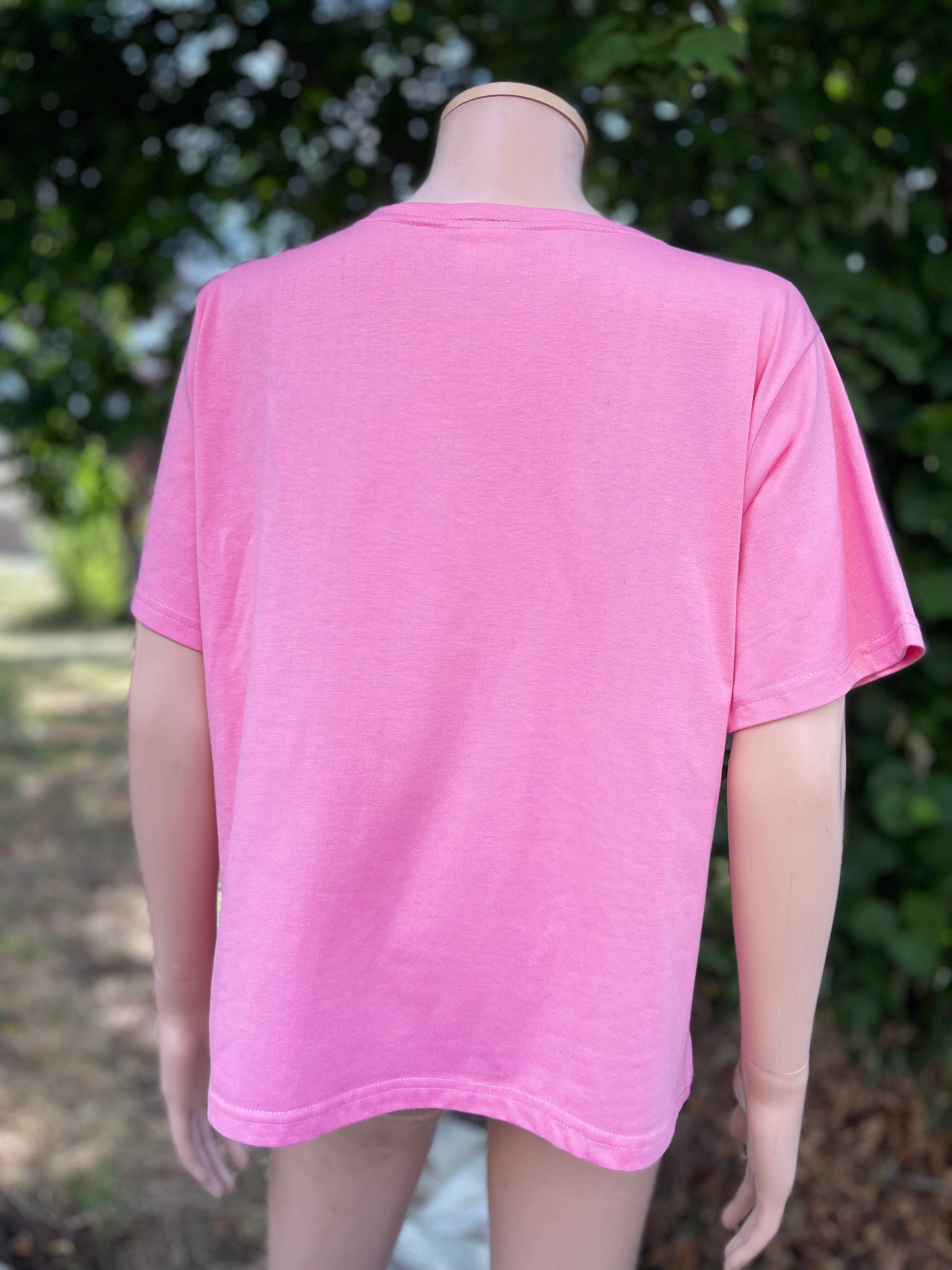 Teeshirt brodé rose 40-42
