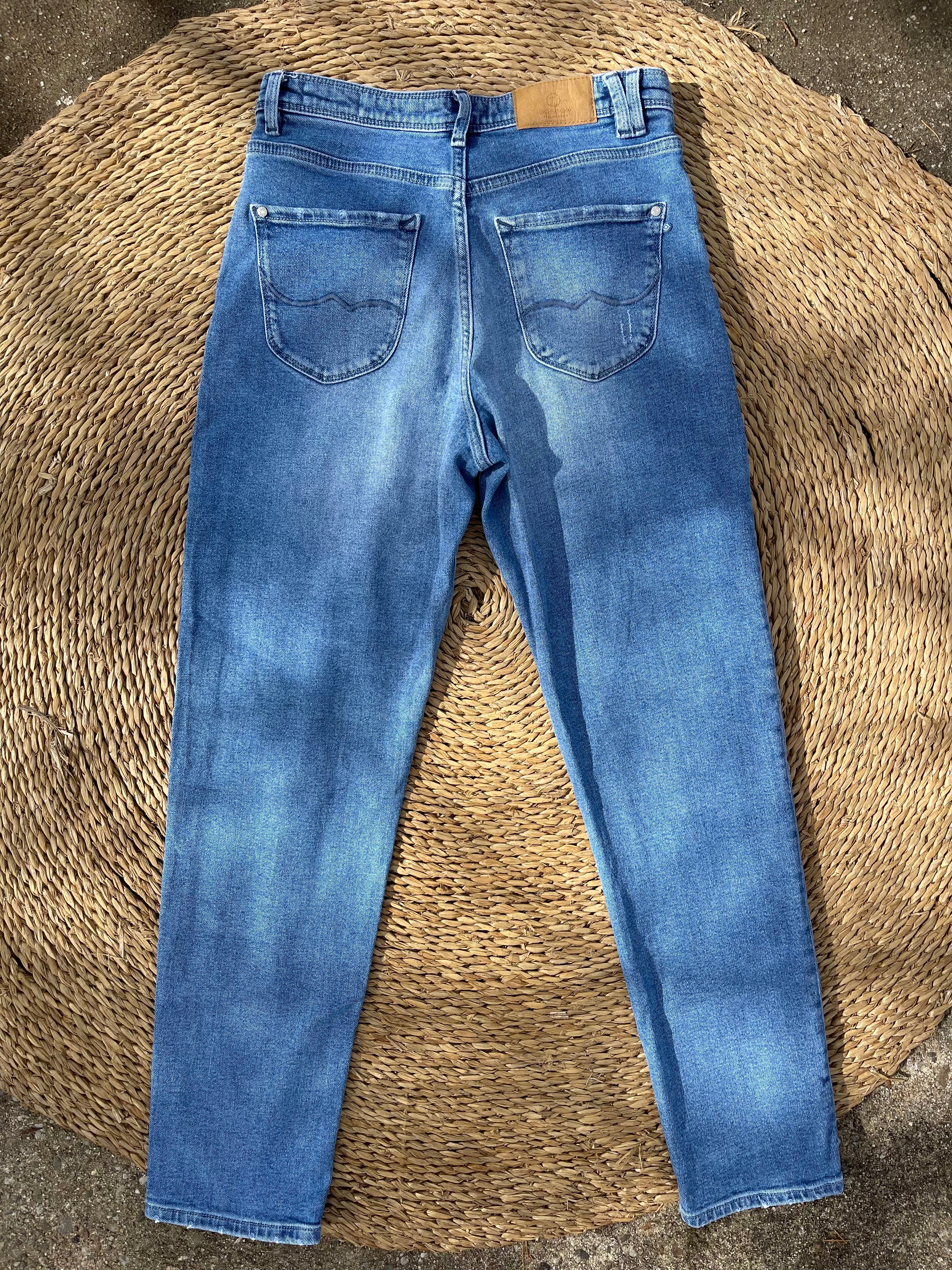 Jean Bonobo antifit bleu denim délavé taille 36 / S