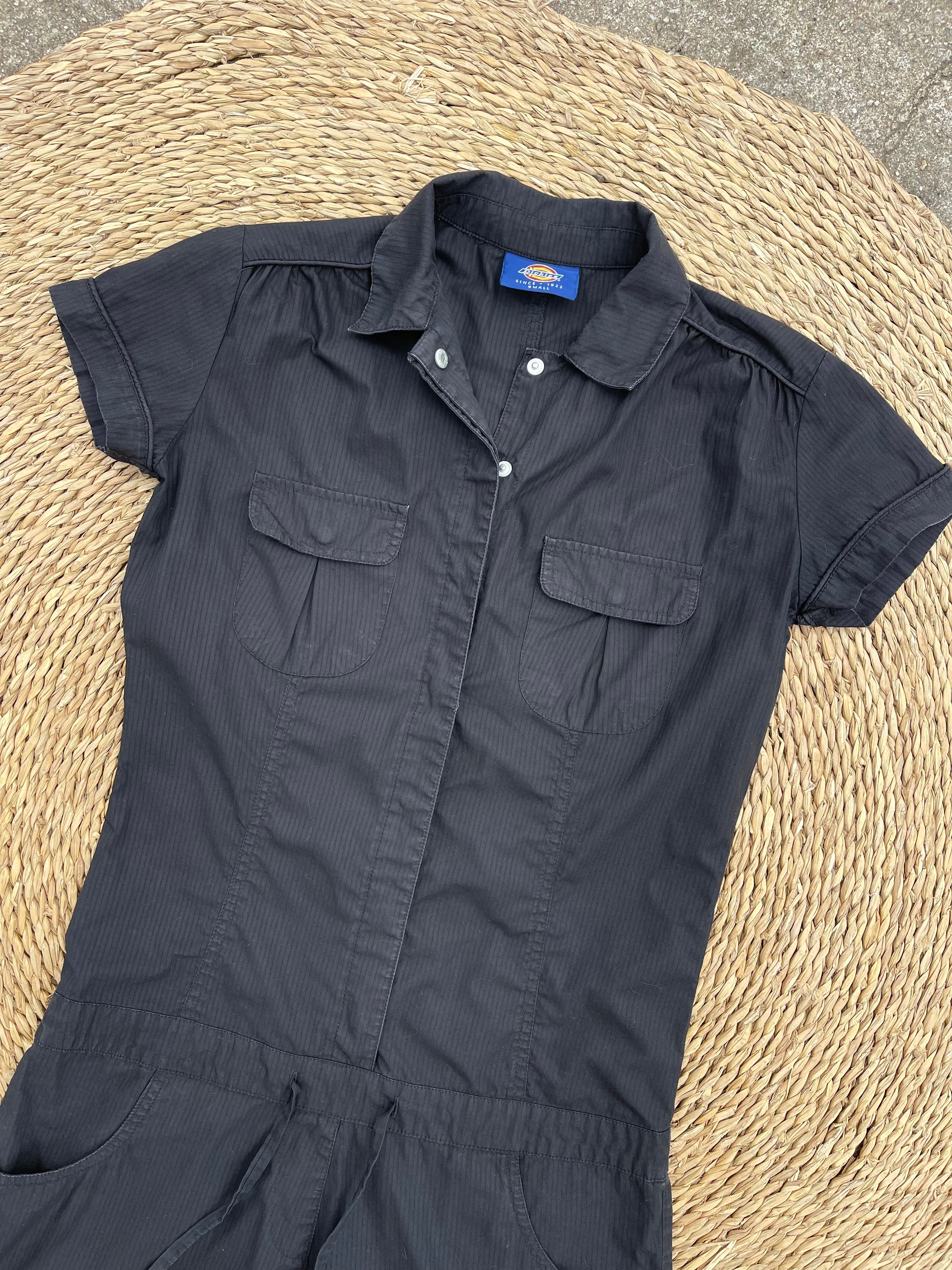 Combishort Dickies vintage noire rayée taille S 36/38