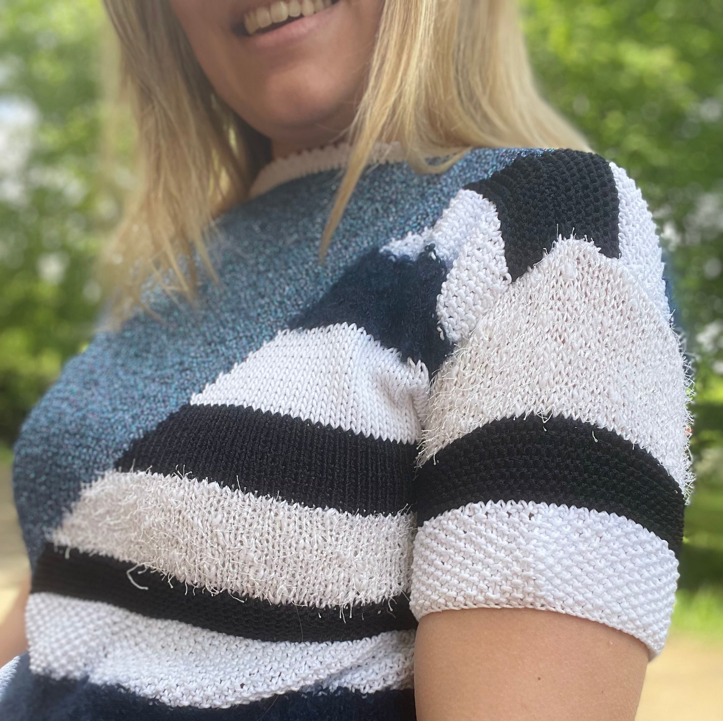 Top maille rétro
