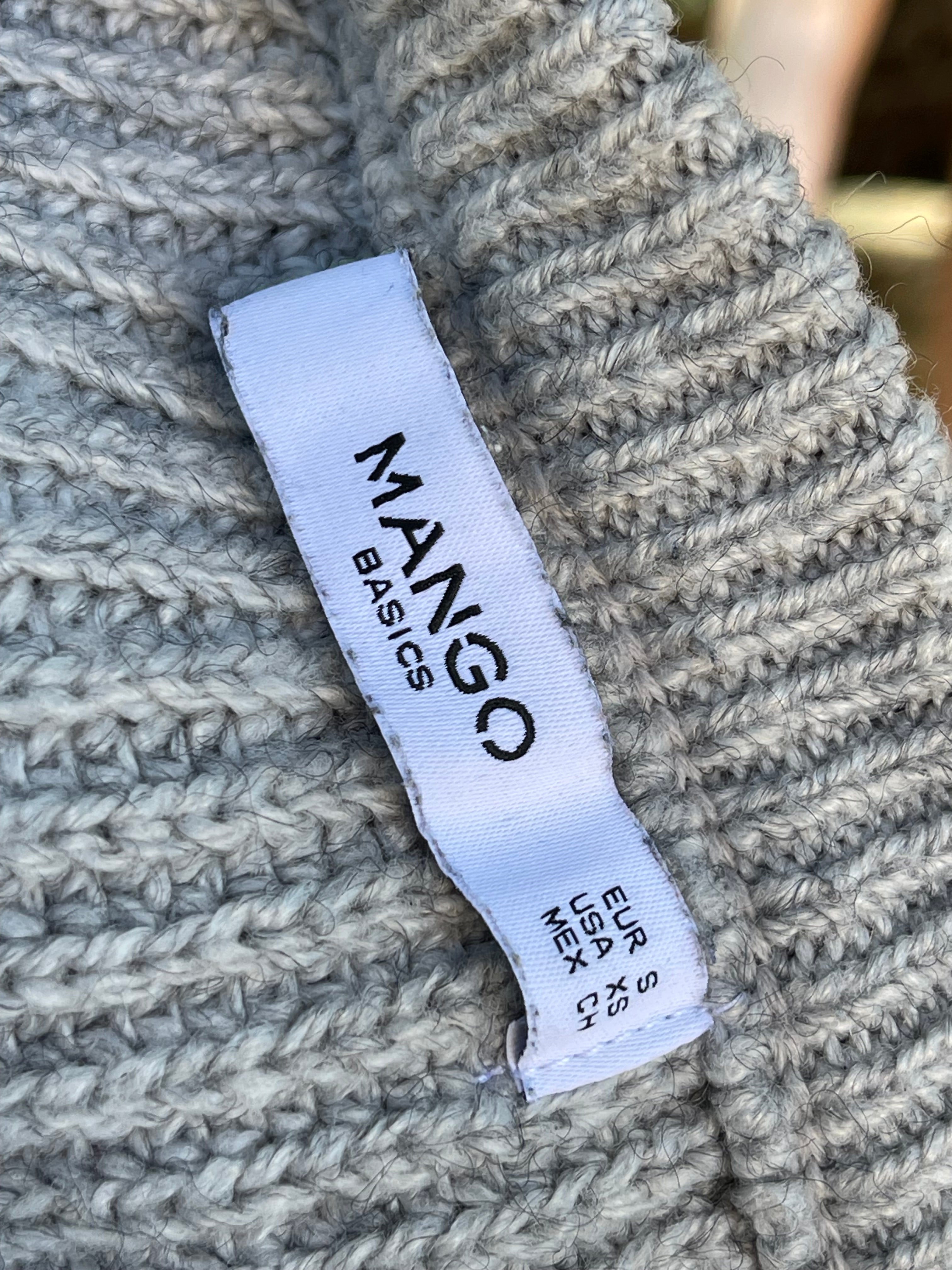 Pull gris basique Mango – Taille S (36)