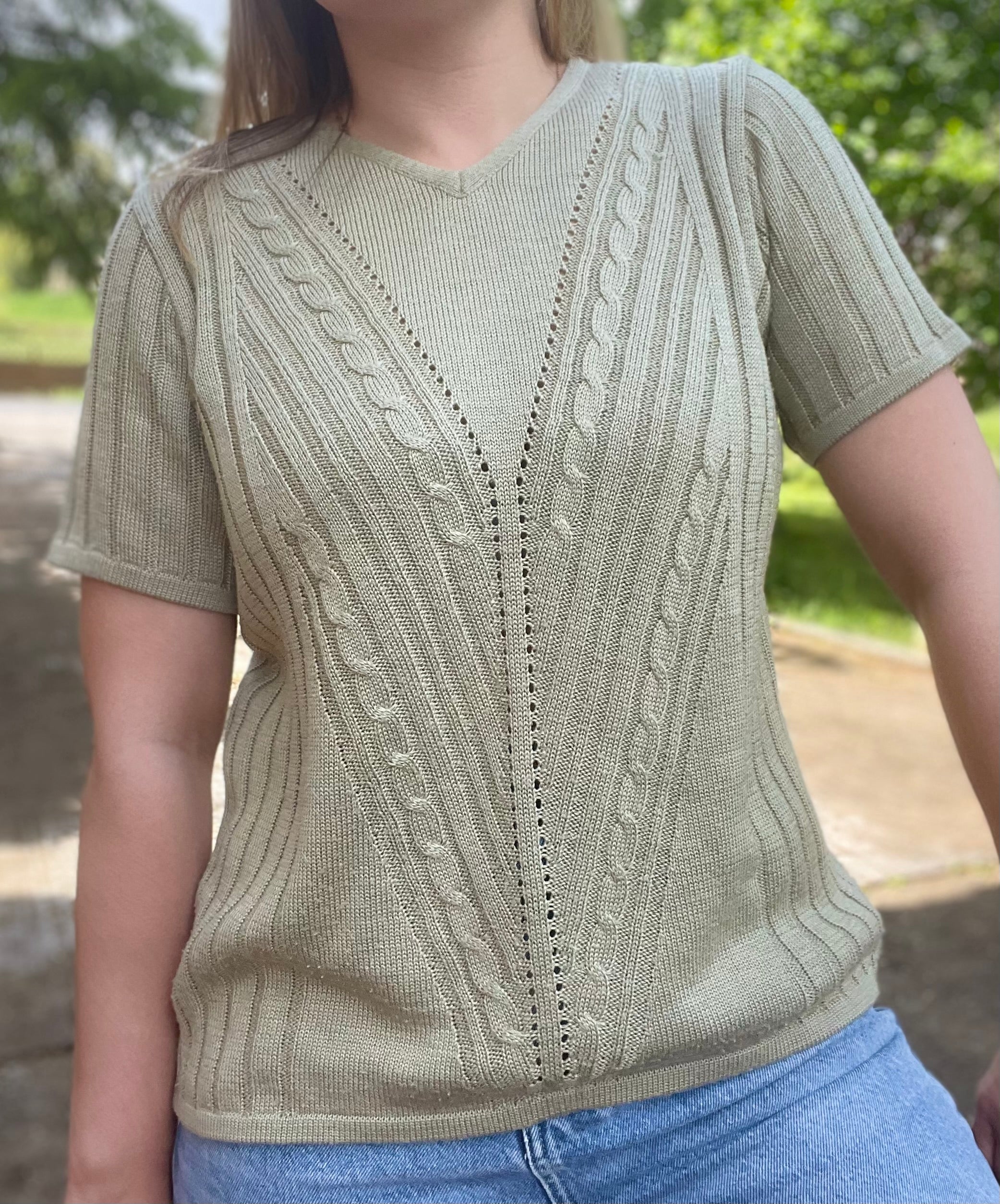 Pull manches courtes Amande