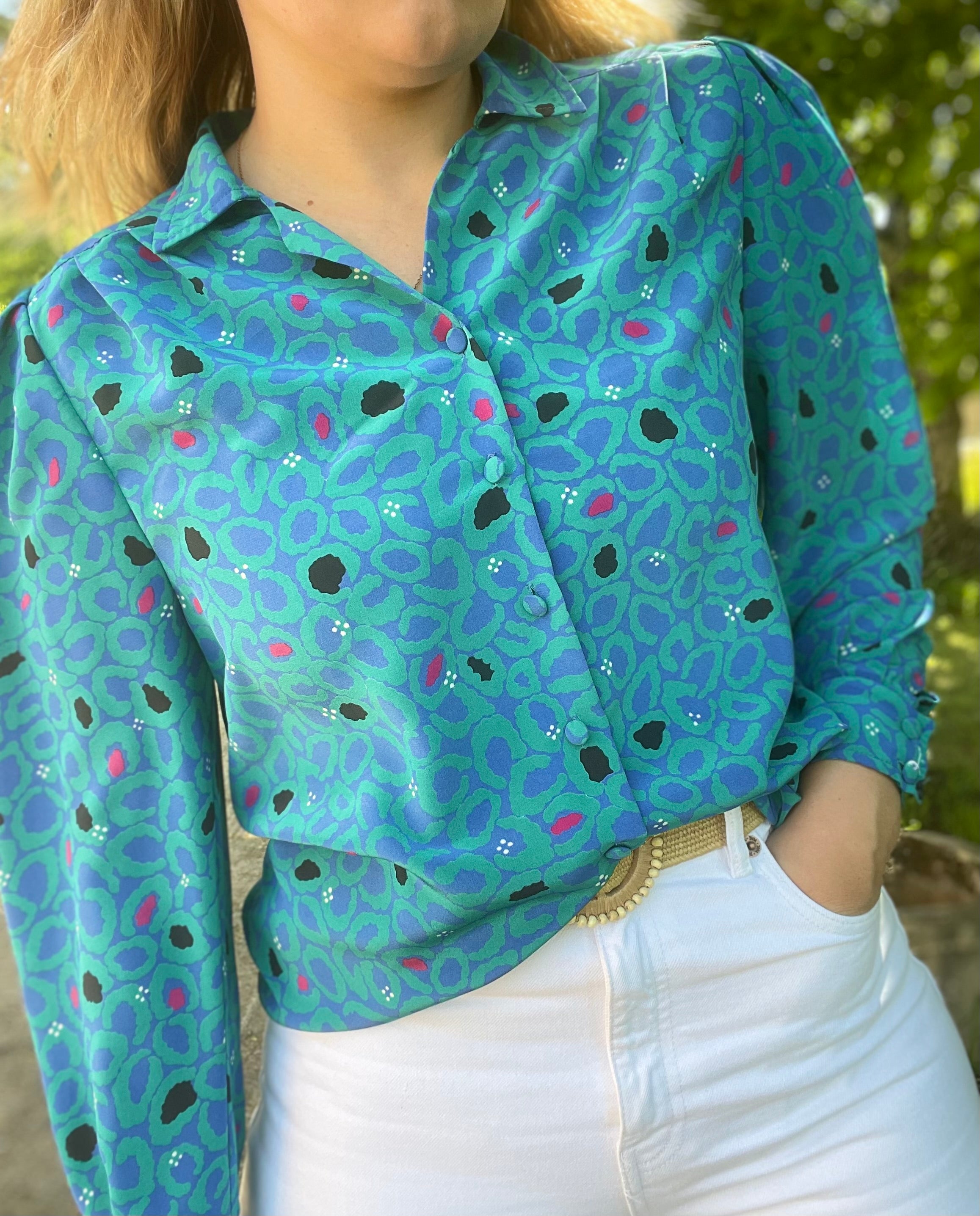 Chemise léopard pop
