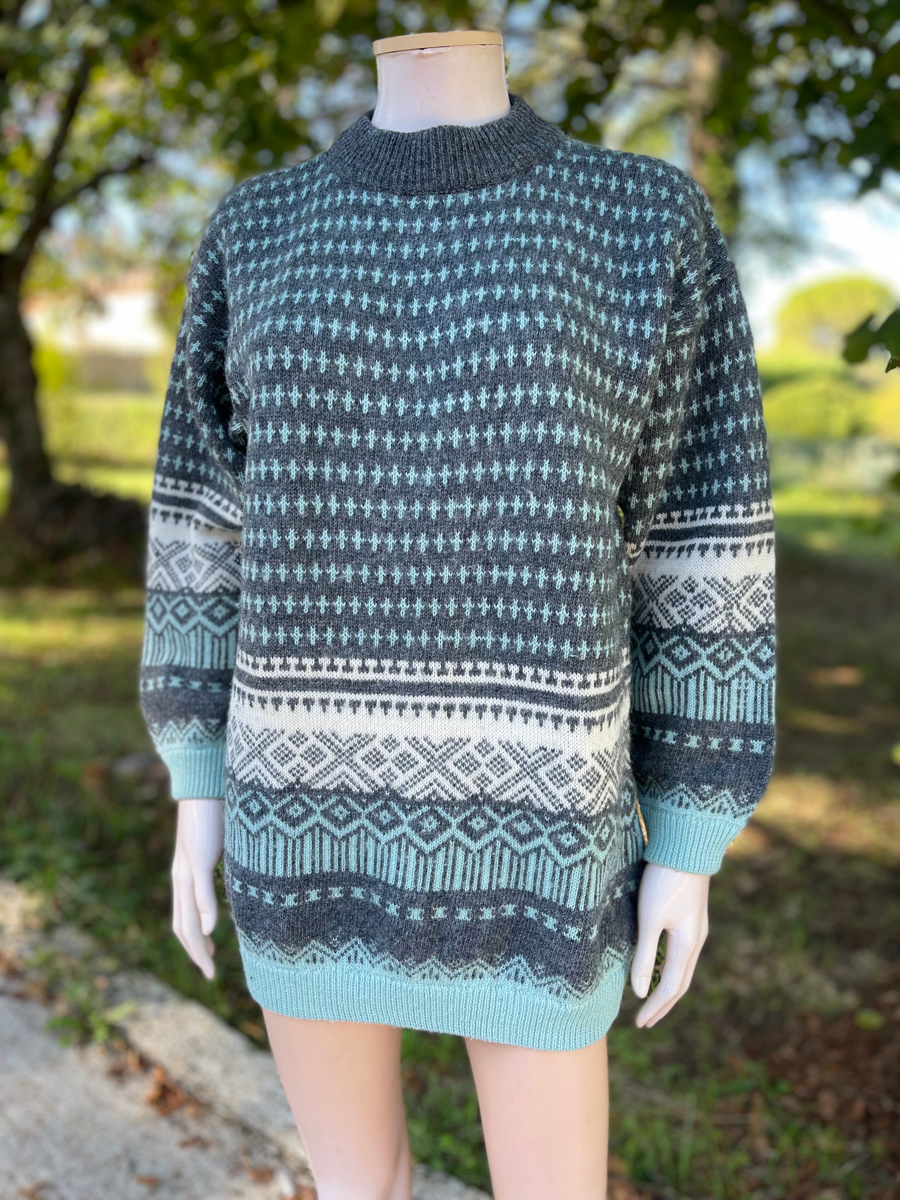 Pull vintage Esprit – style nordique chic 38-40