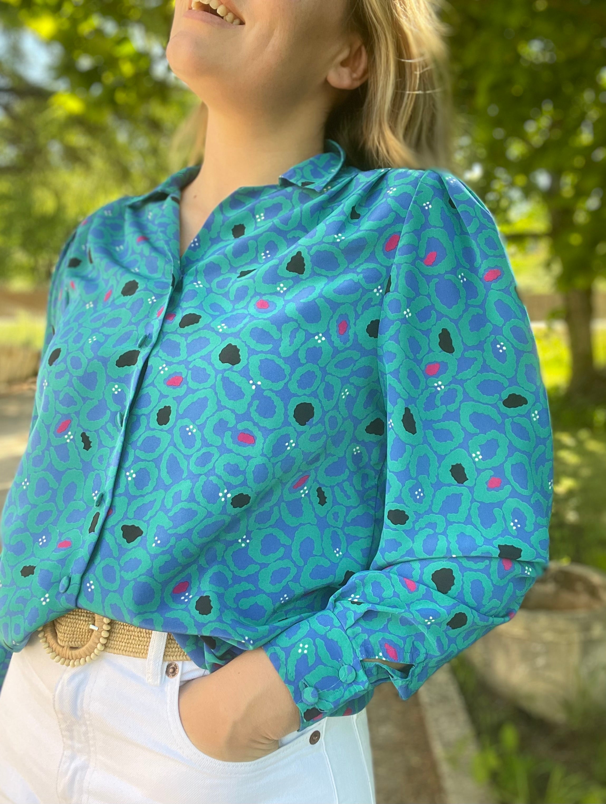 Chemise léopard pop