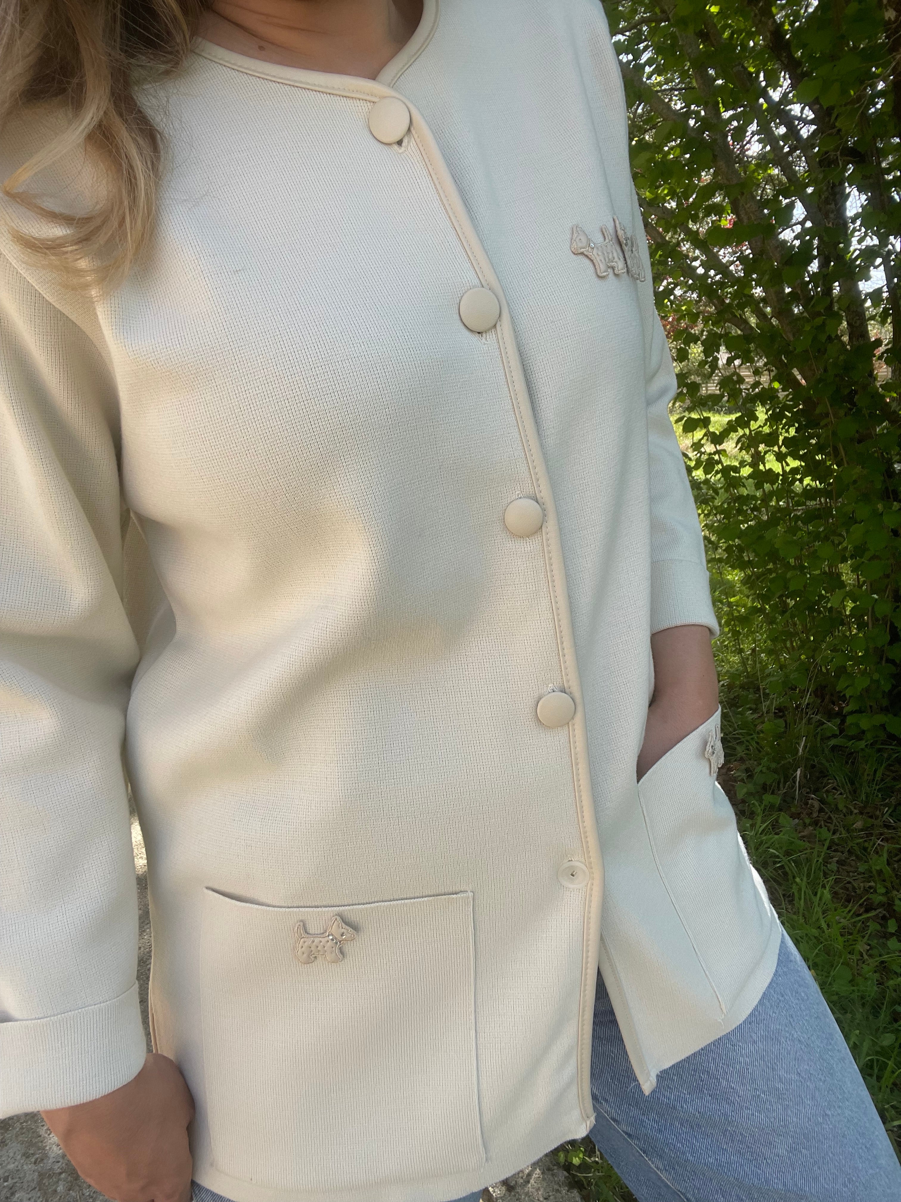 Cardigan écru vintage