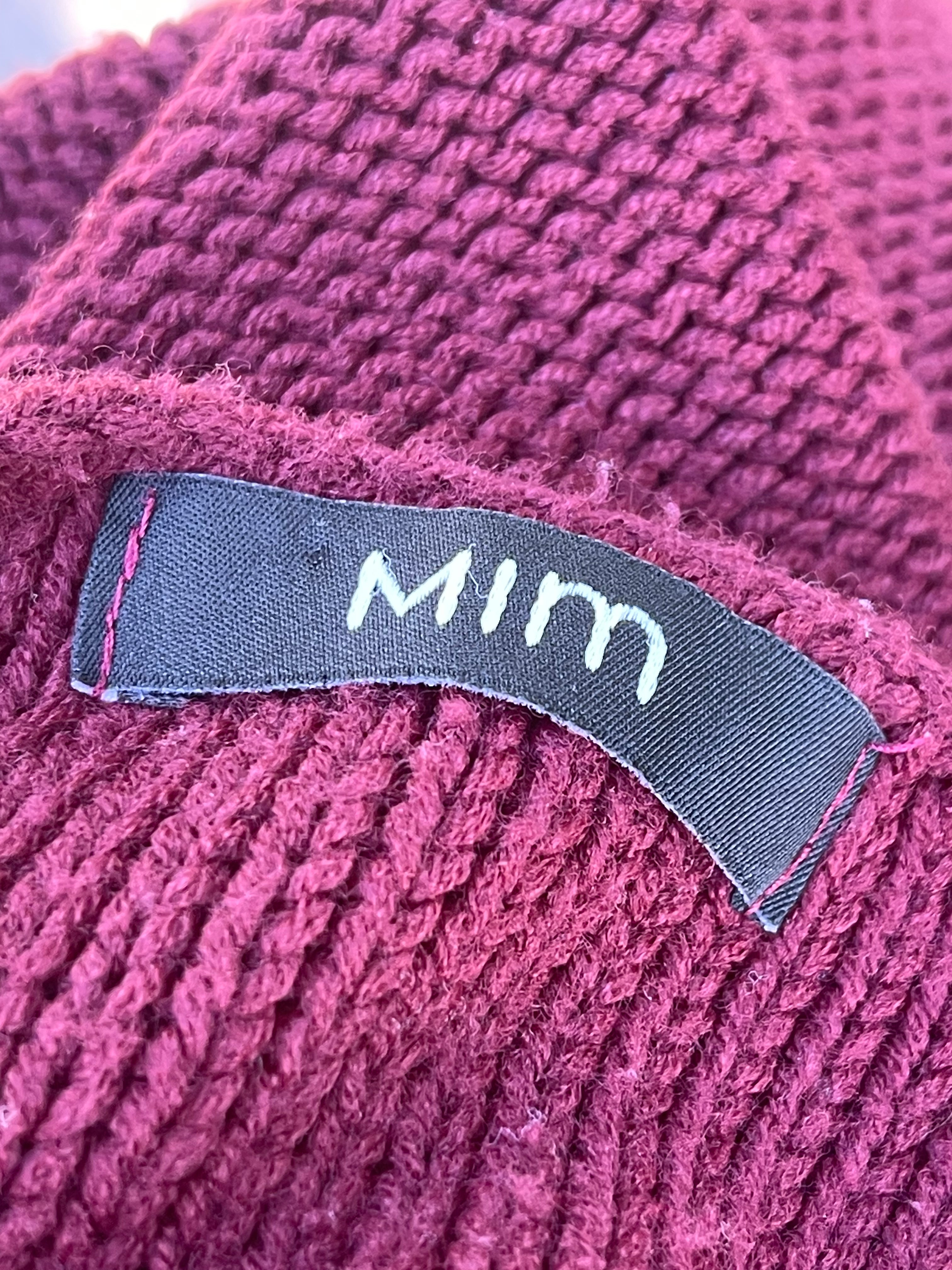 Pull bordeaux texturé – Mim – T.36
