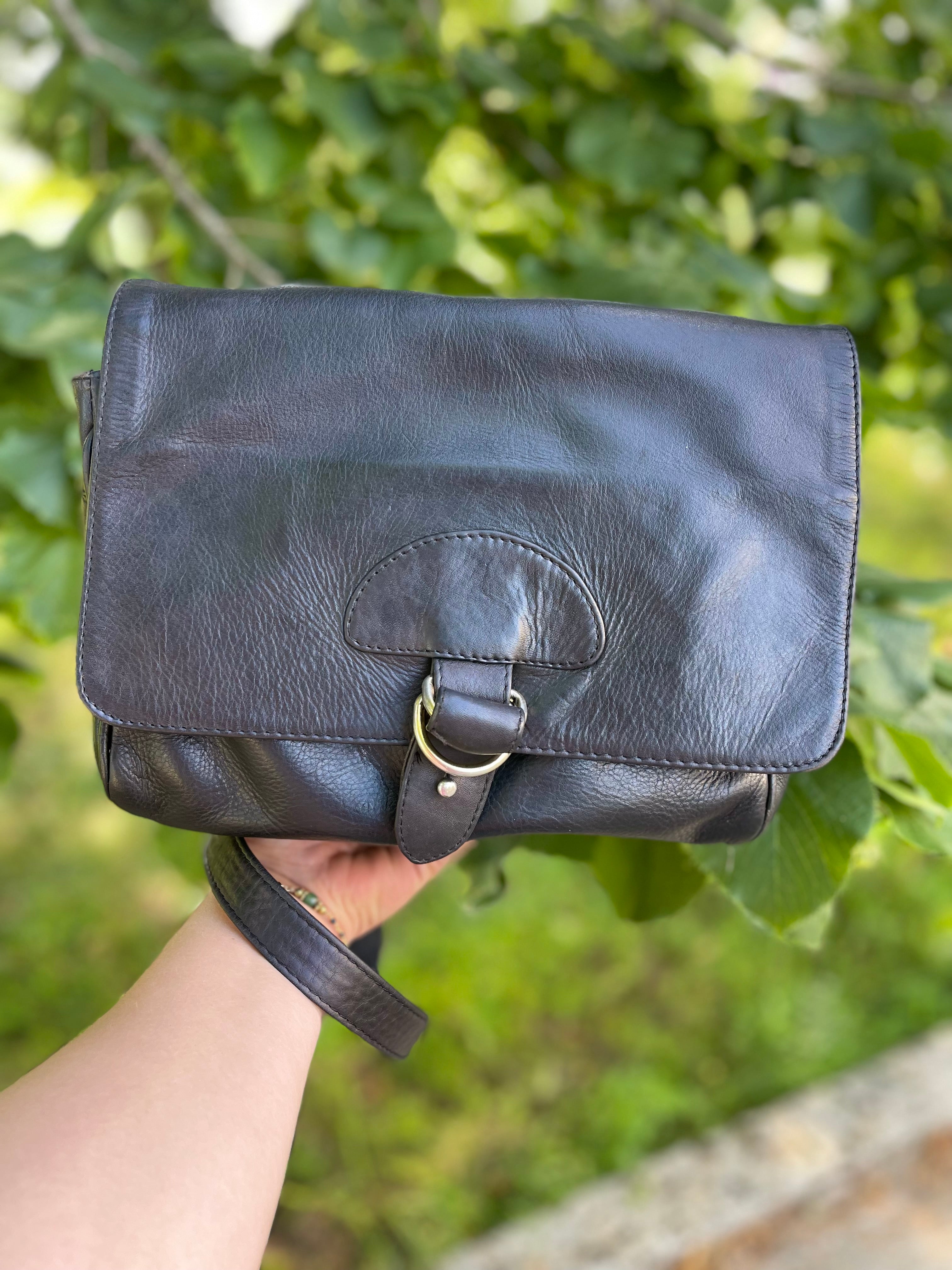 Sac bandoulière cuir vintage