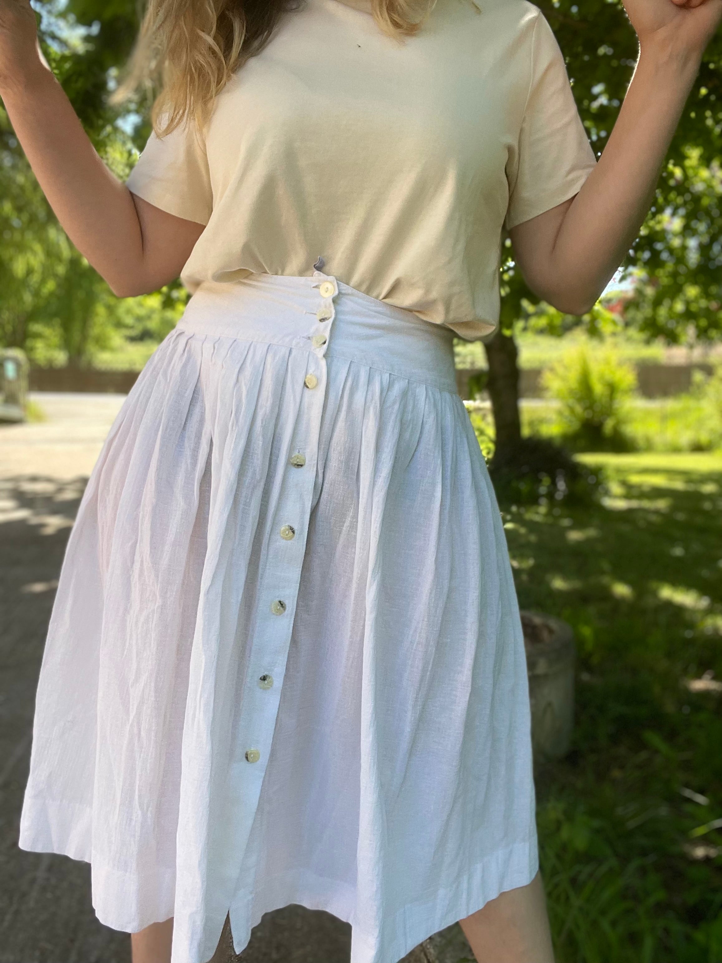 Jupe bohème blanche