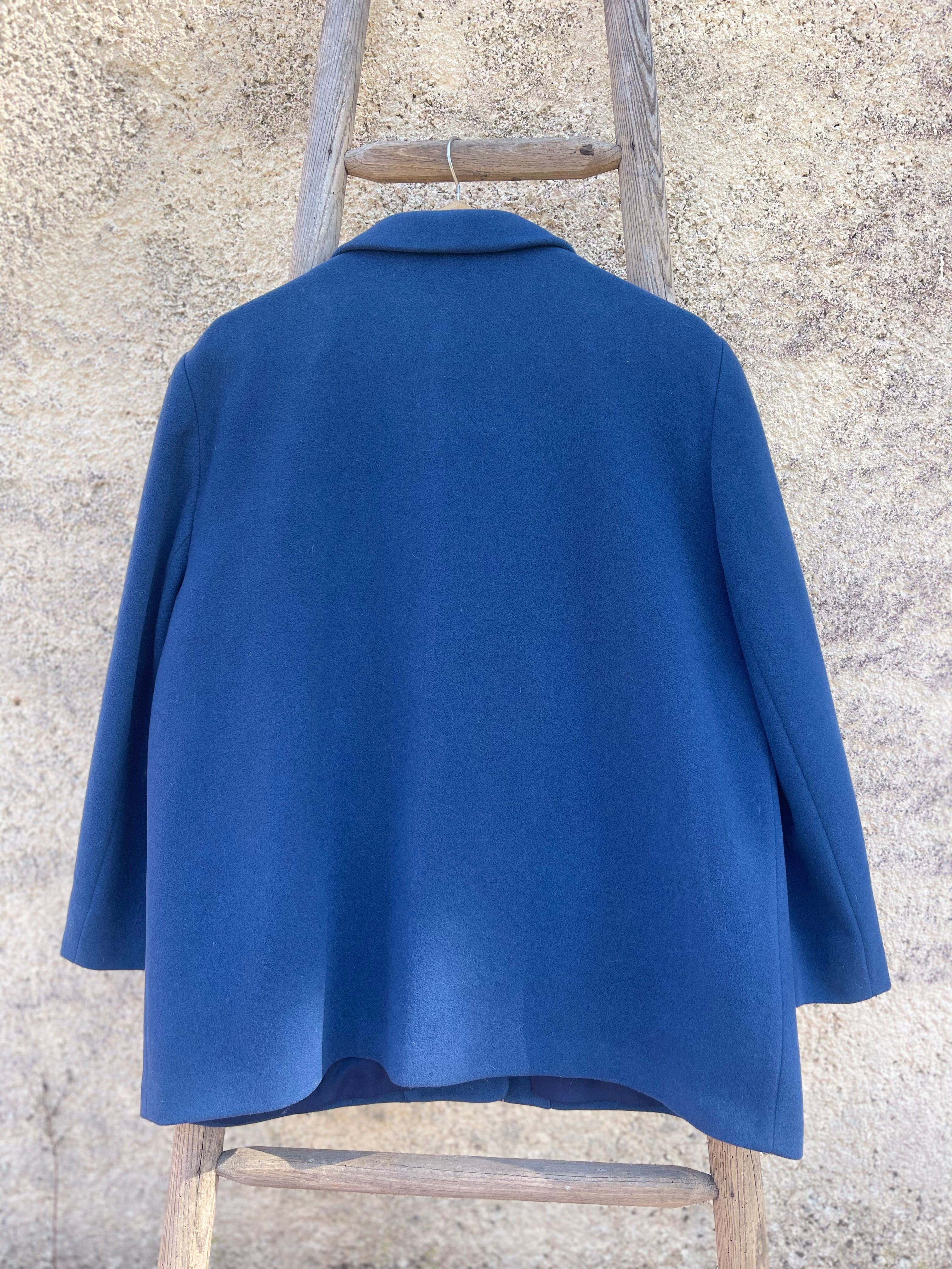 Manteau caban vintage bleu – 40/42