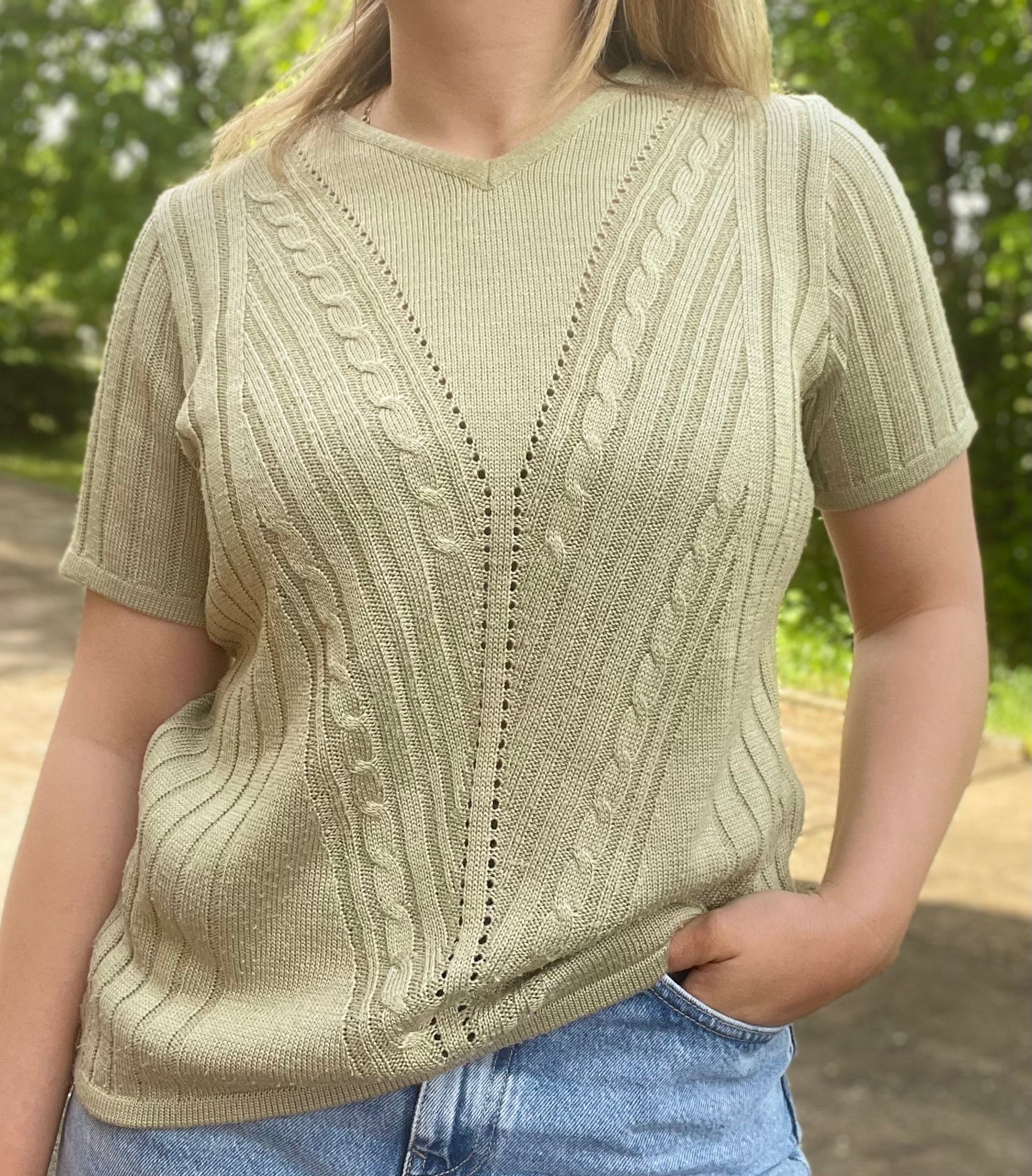 Pull manches courtes Amande