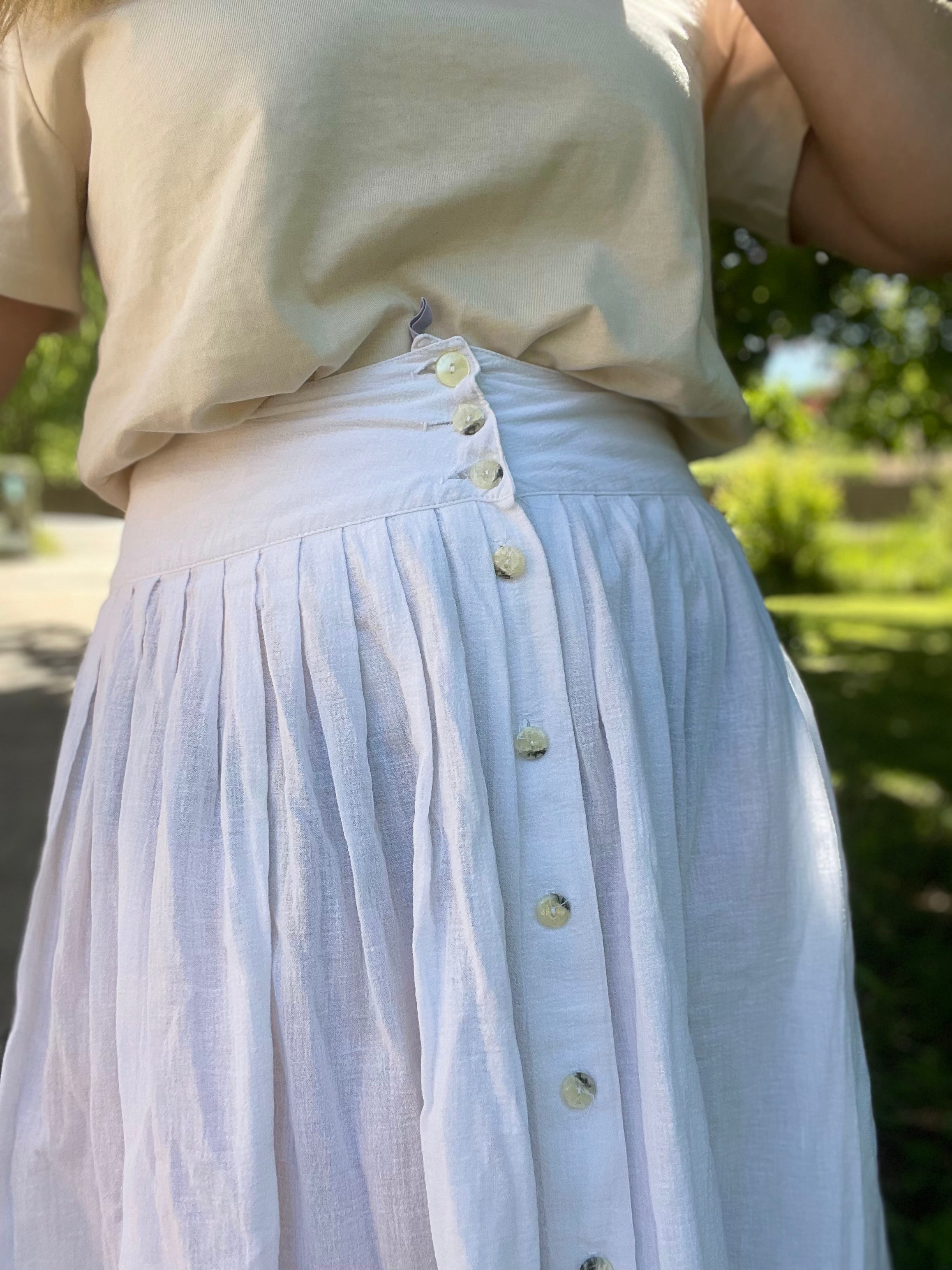 Jupe bohème blanche