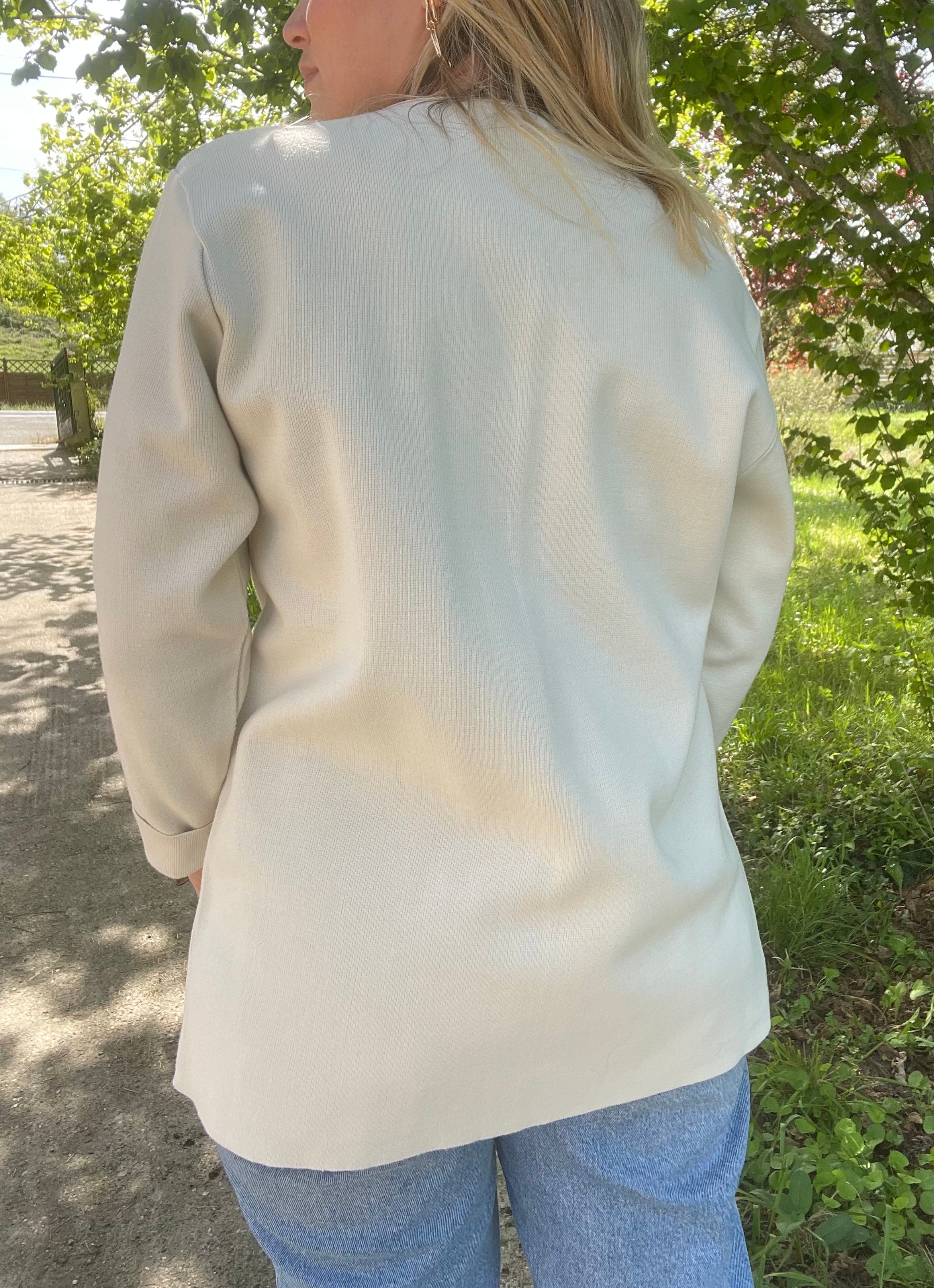 Cardigan écru vintage