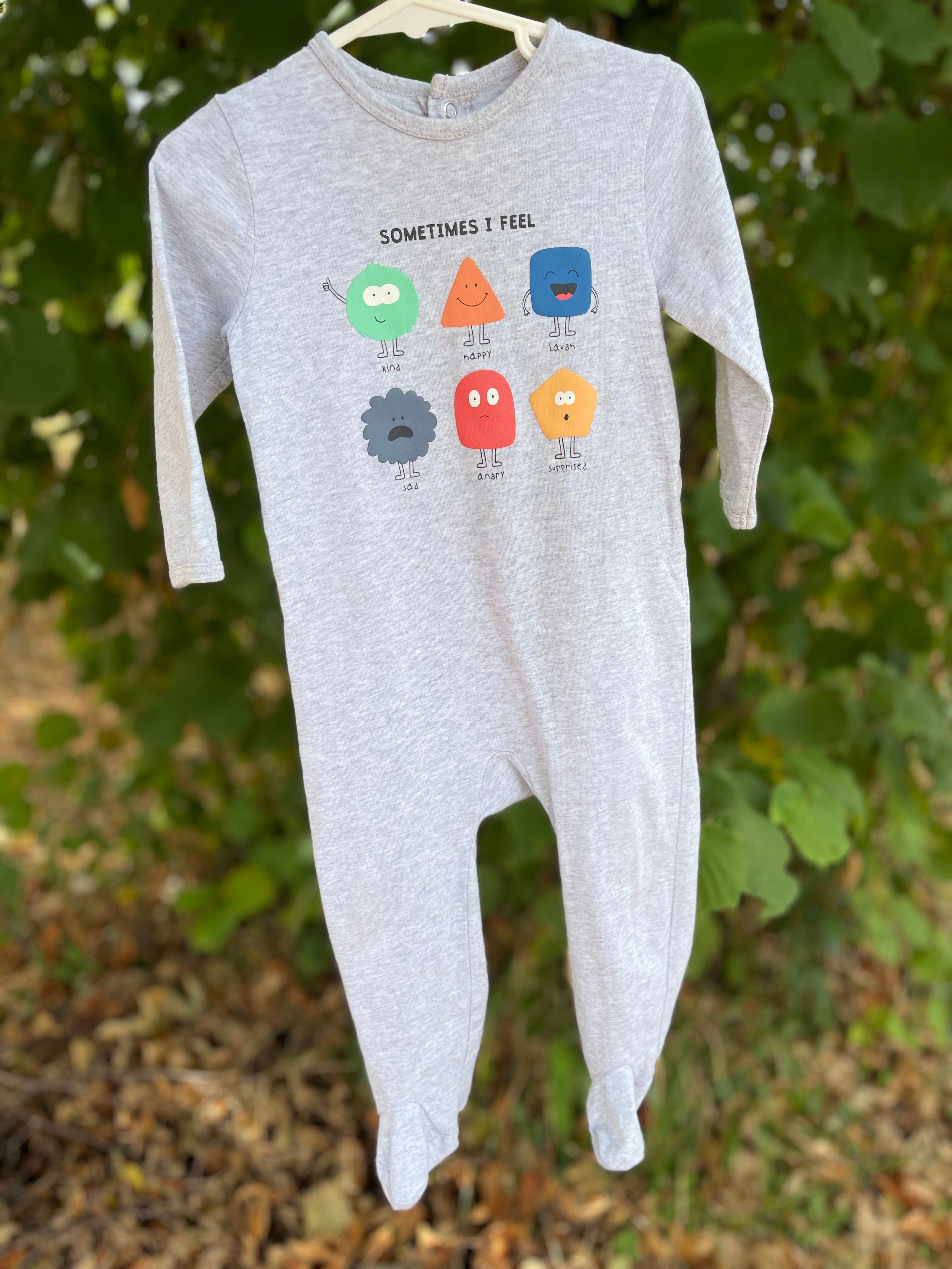 Pyjama Kiabi coton léger gris 18 mois