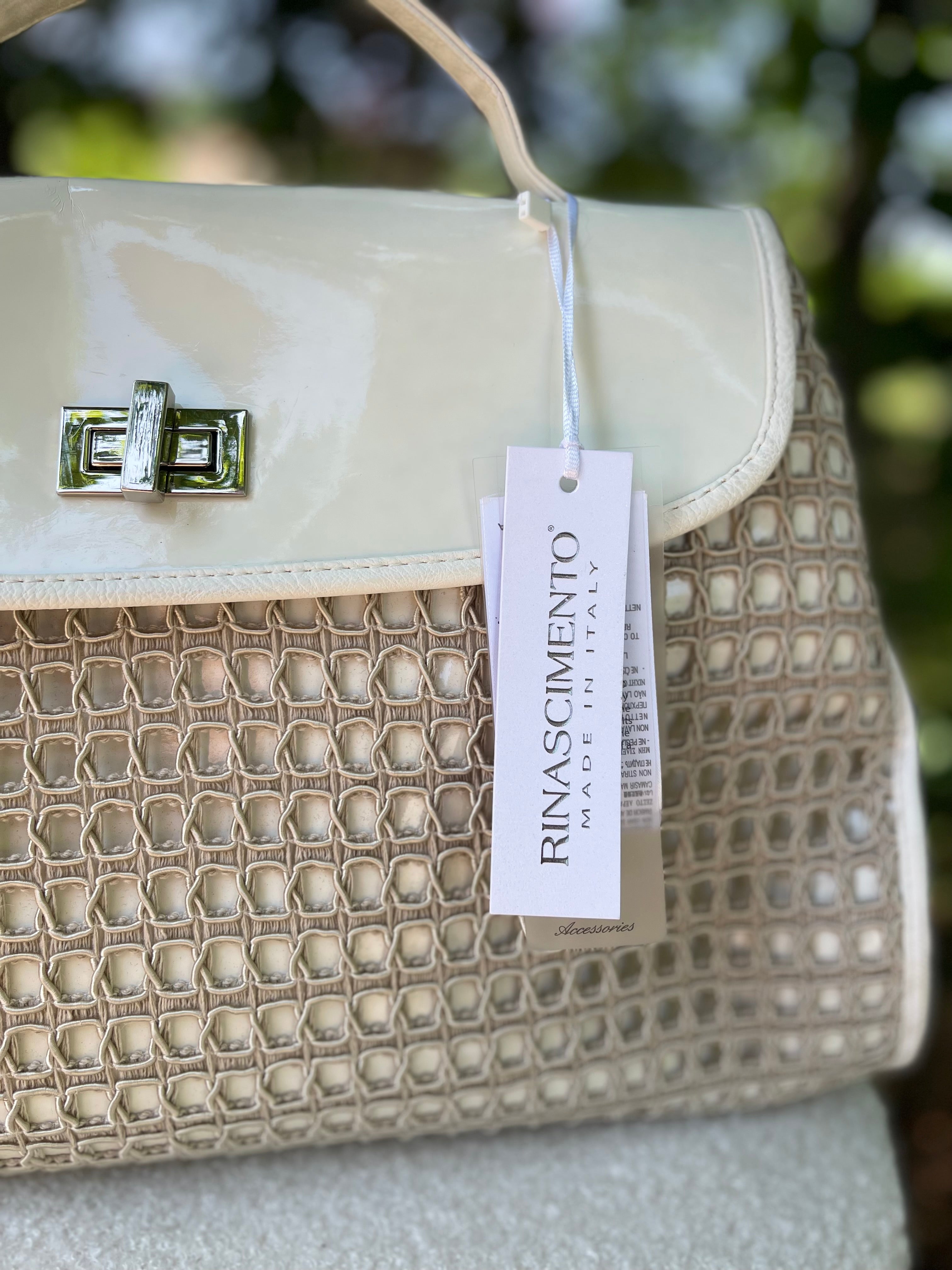 Sac Rinascimento blanc vernis