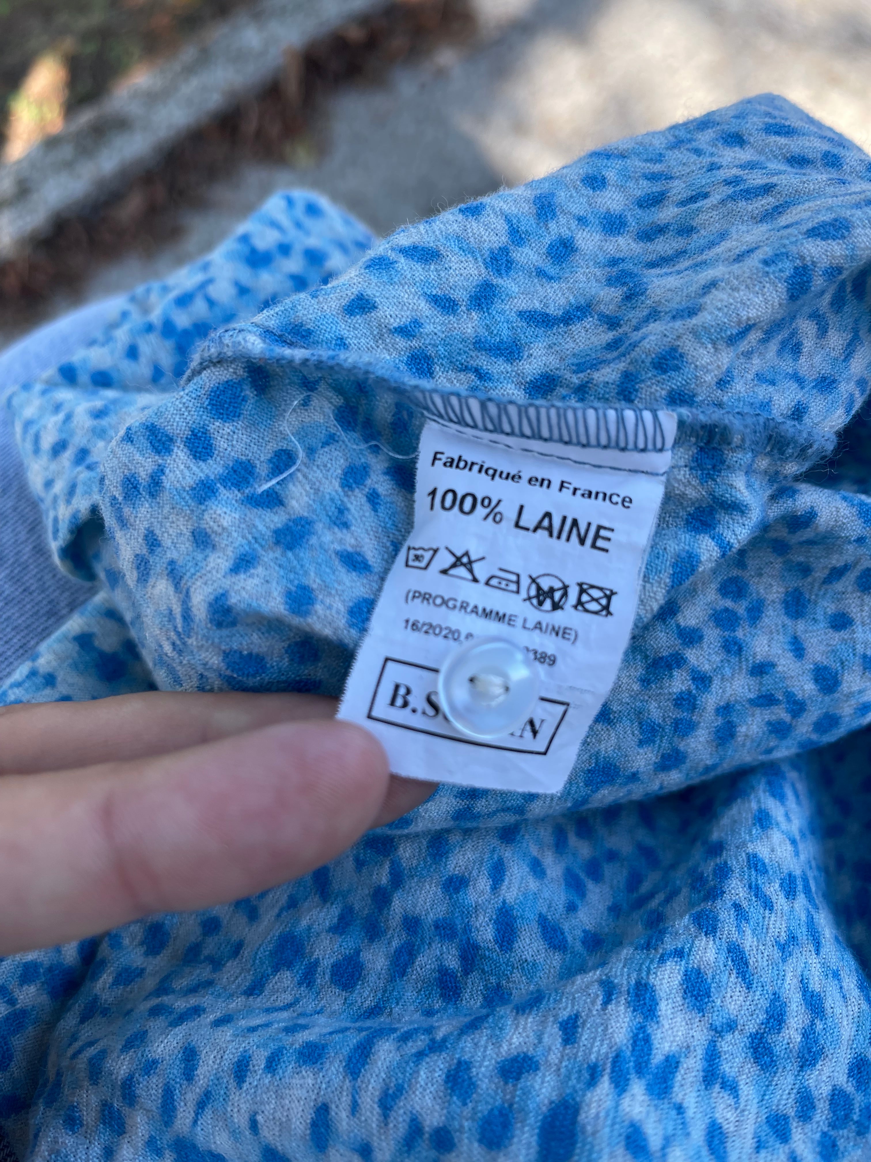 Chemise vintage B. Solfin 40