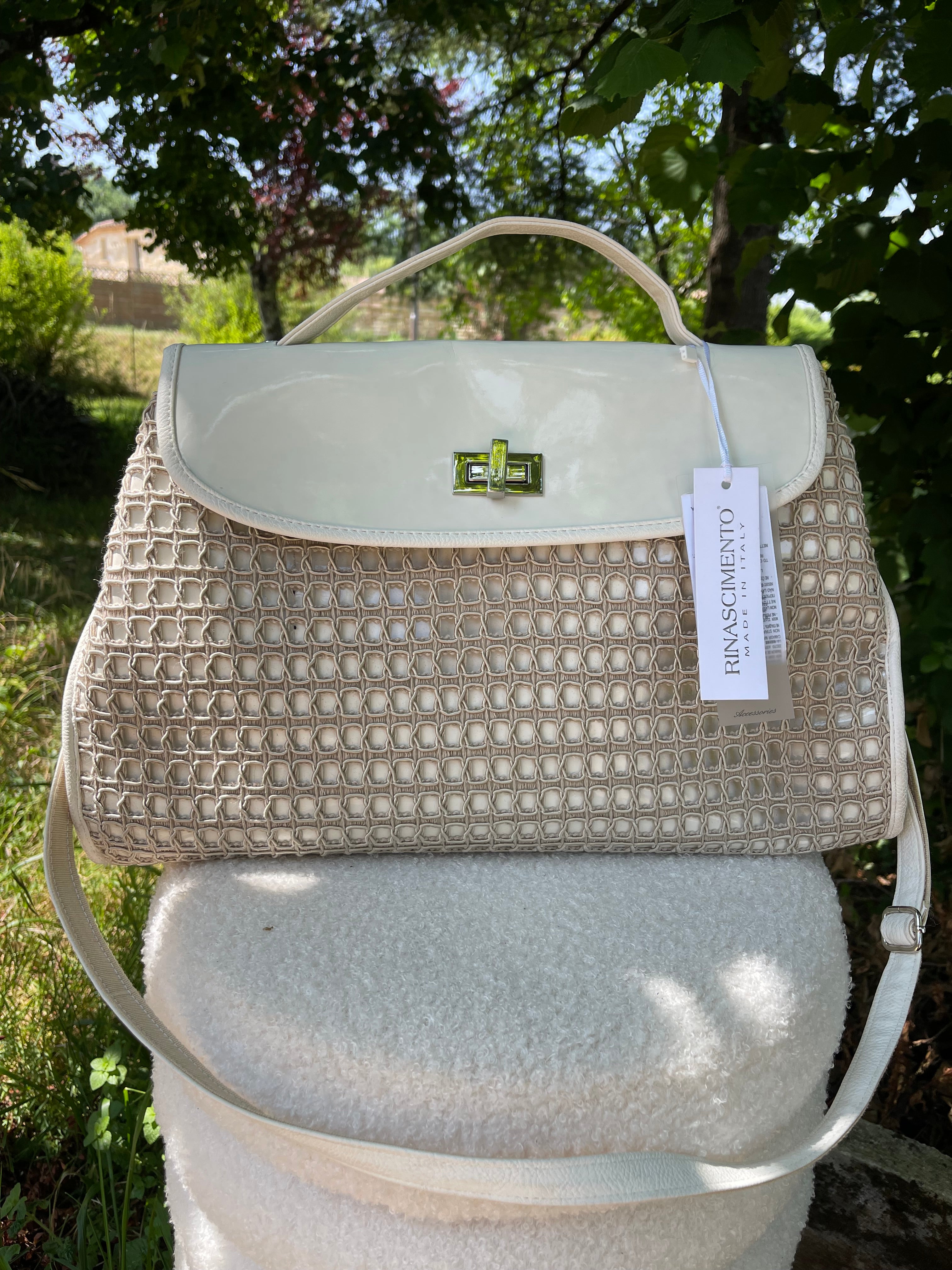 Sac Rinascimento blanc vernis
