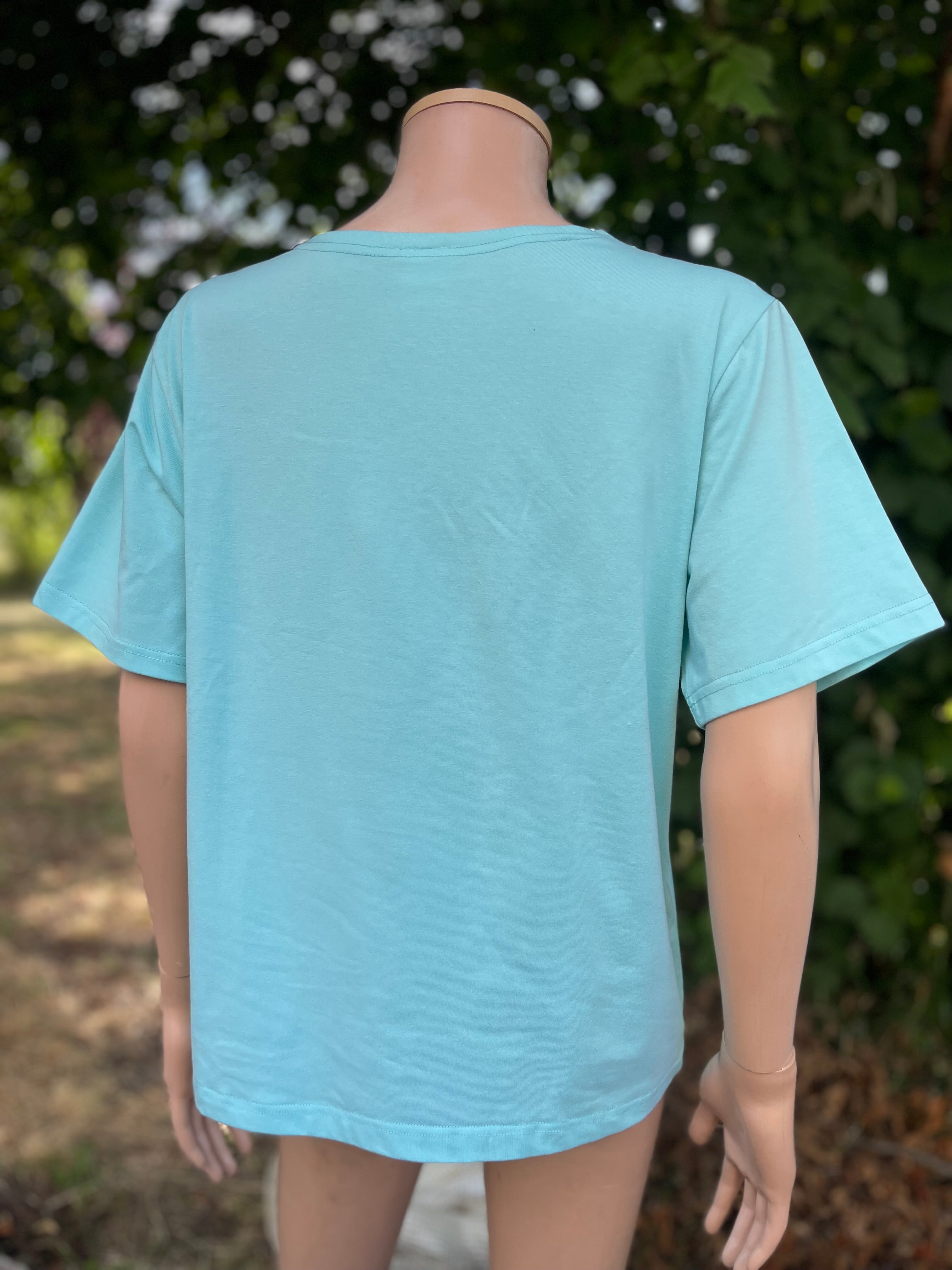 Teeshirt brodé col brodé 40-42