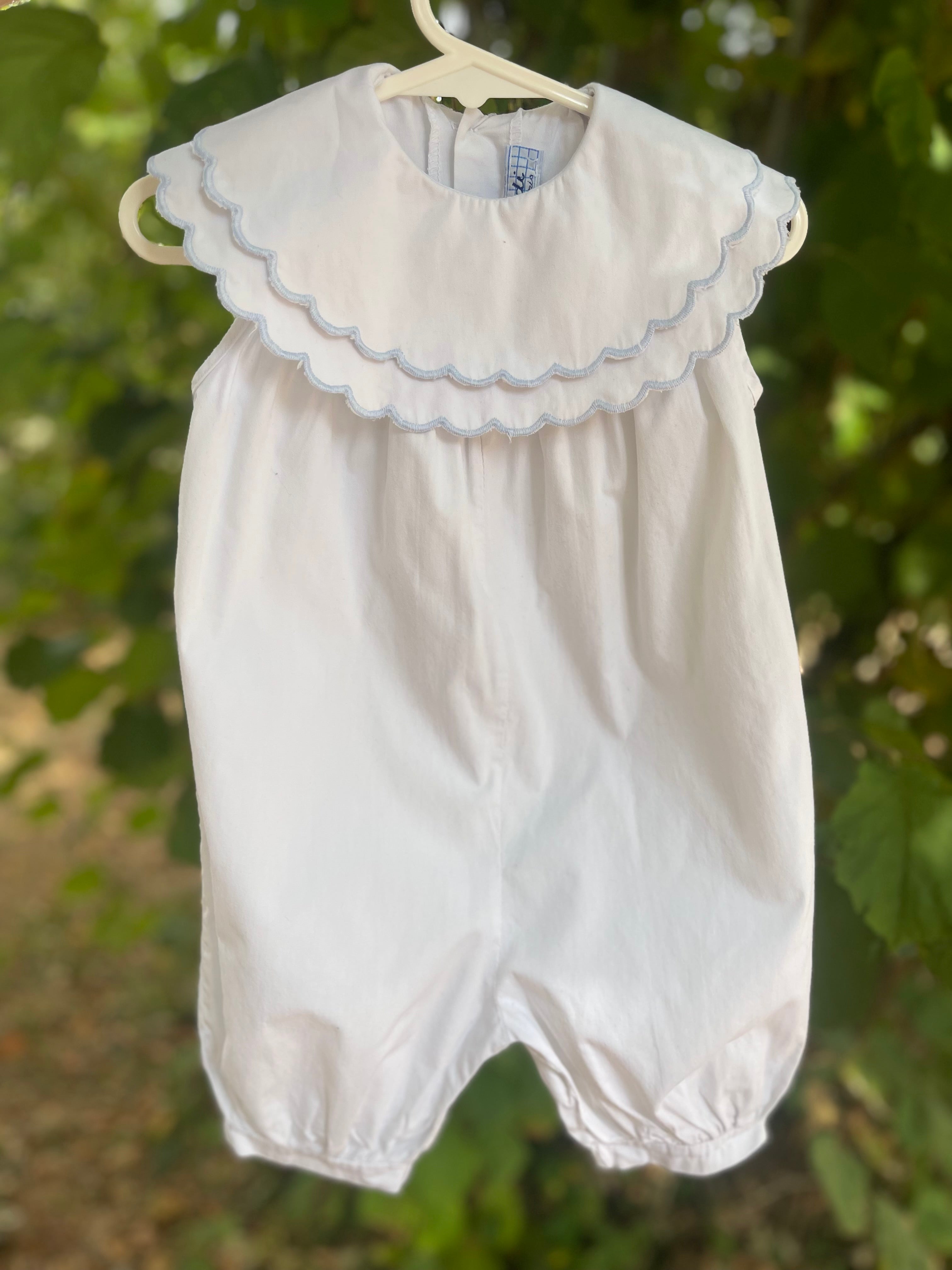Barboteuse Jacadi vintage coton blanc 12 mois
