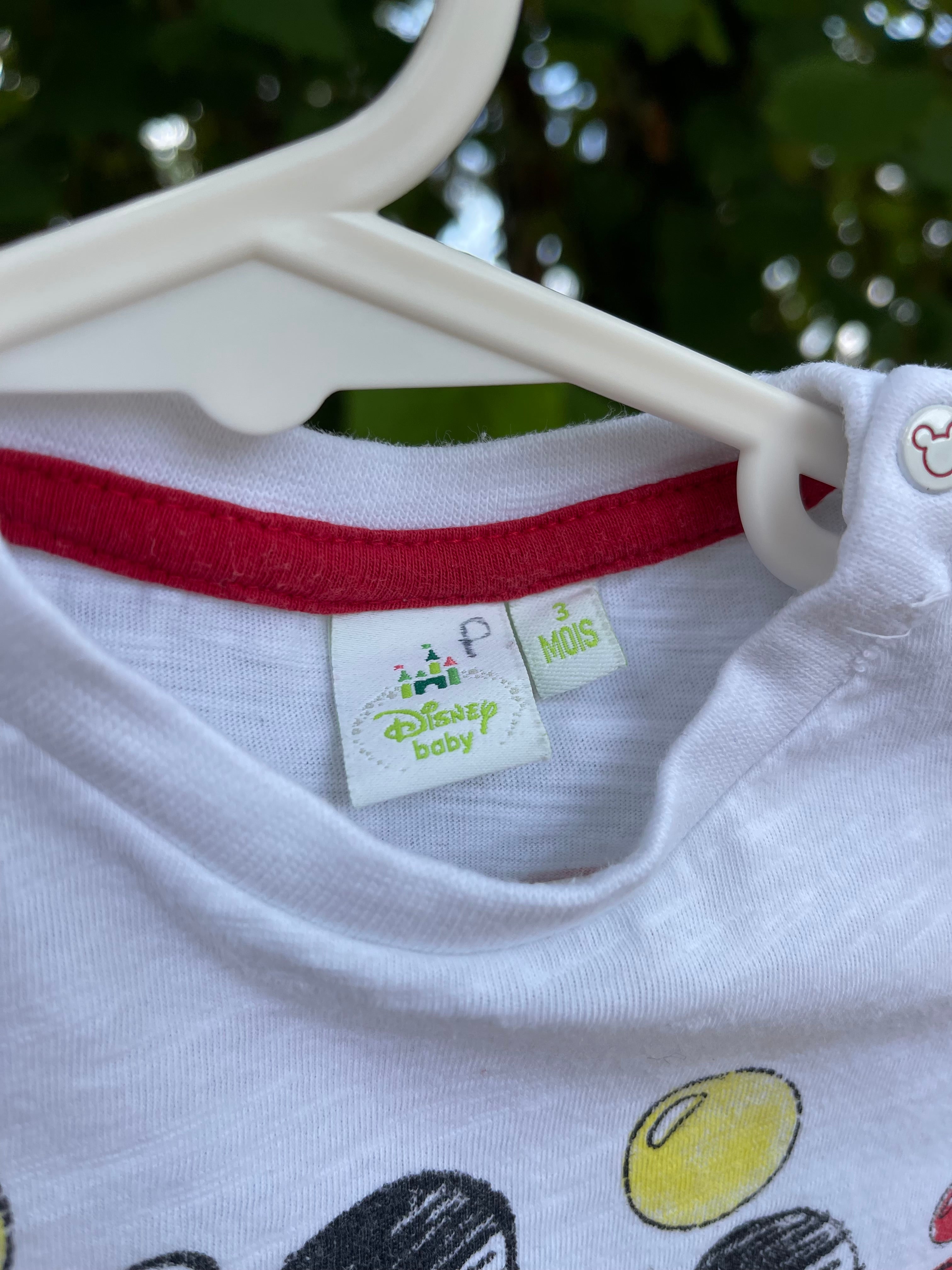 Teeshirt Disney Mickey coton 3 mois