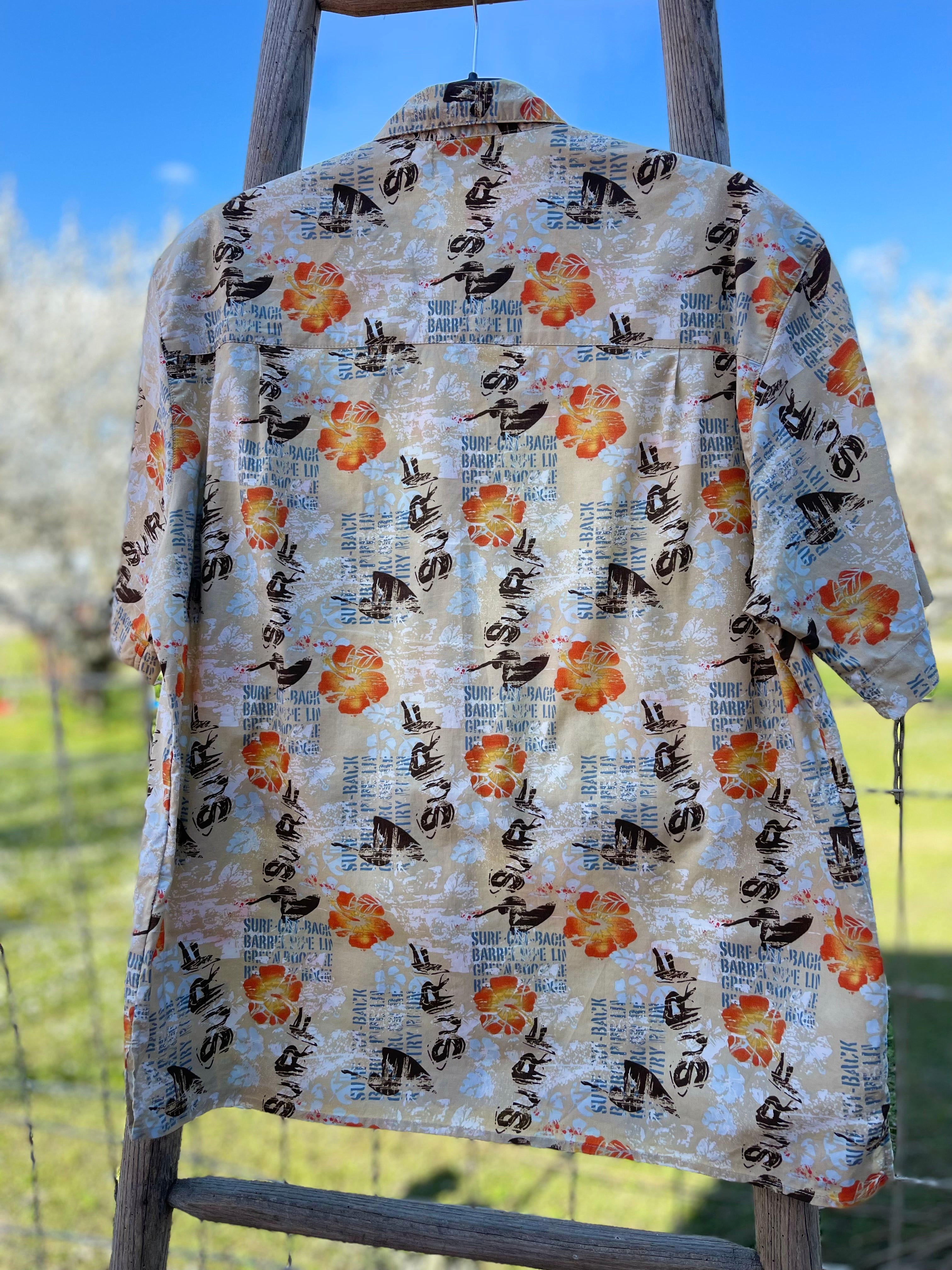 Chemise hawaïenne vintage coton – esprit surf