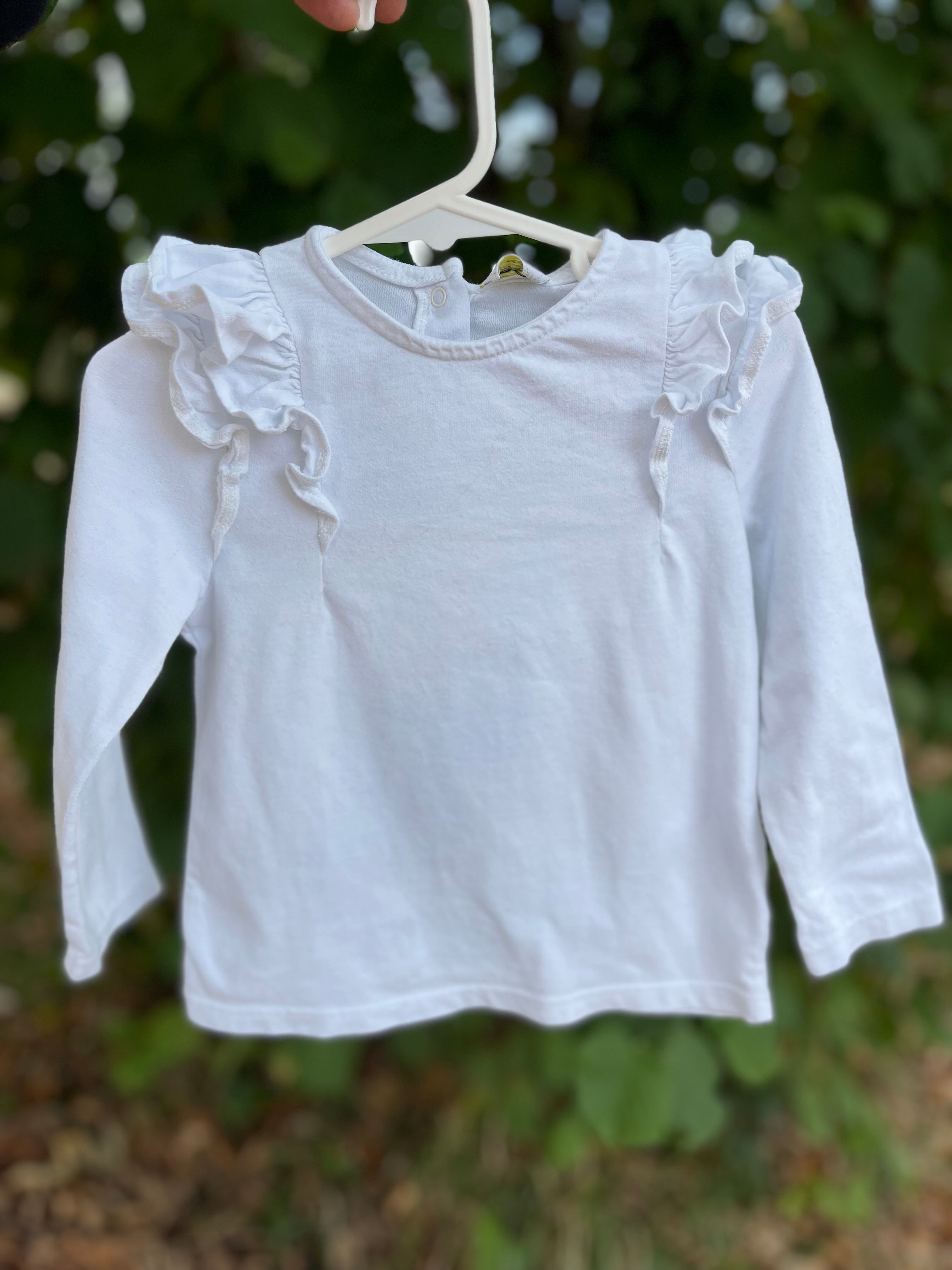 Teeshirt à manches longues volants tape à l’œil 2 ans