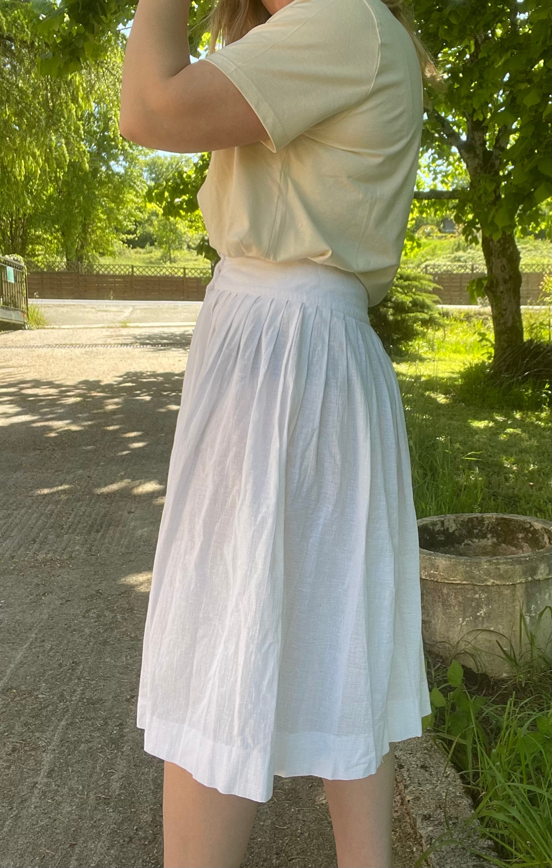 Jupe bohème blanche
