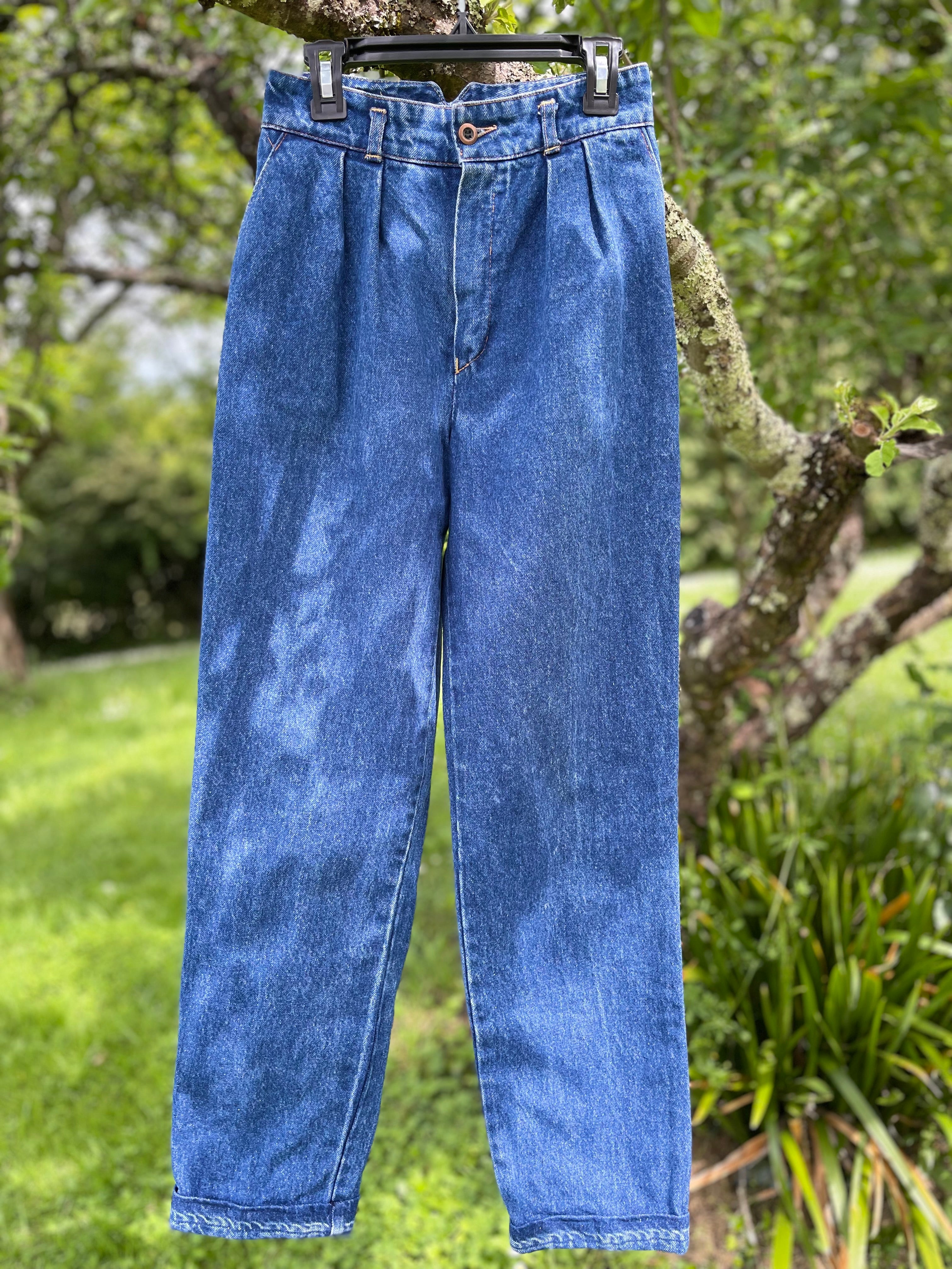Jean vintage taille haute pince 36