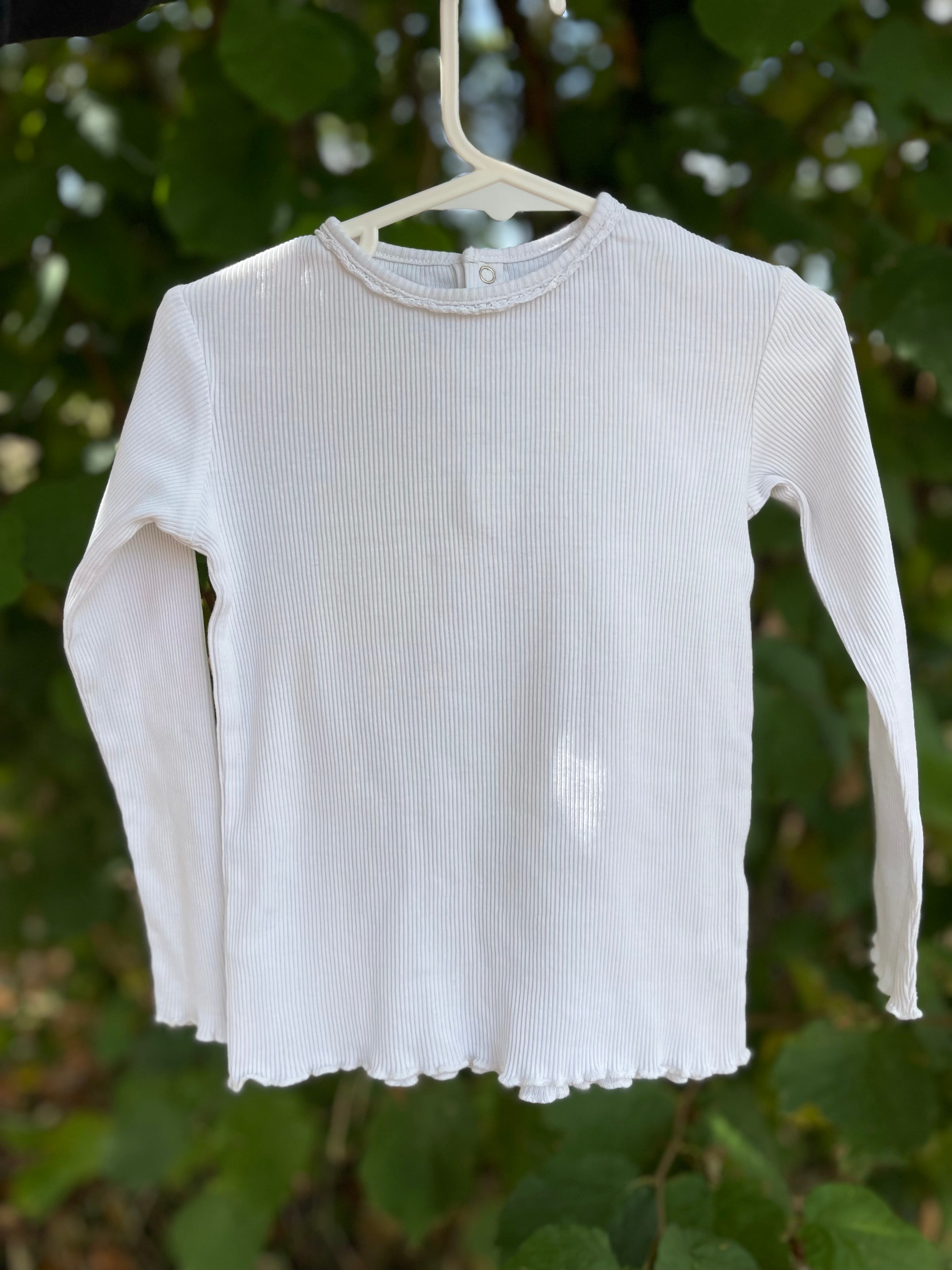 Teeshirt manches longues blanc Kiabi 3 ans