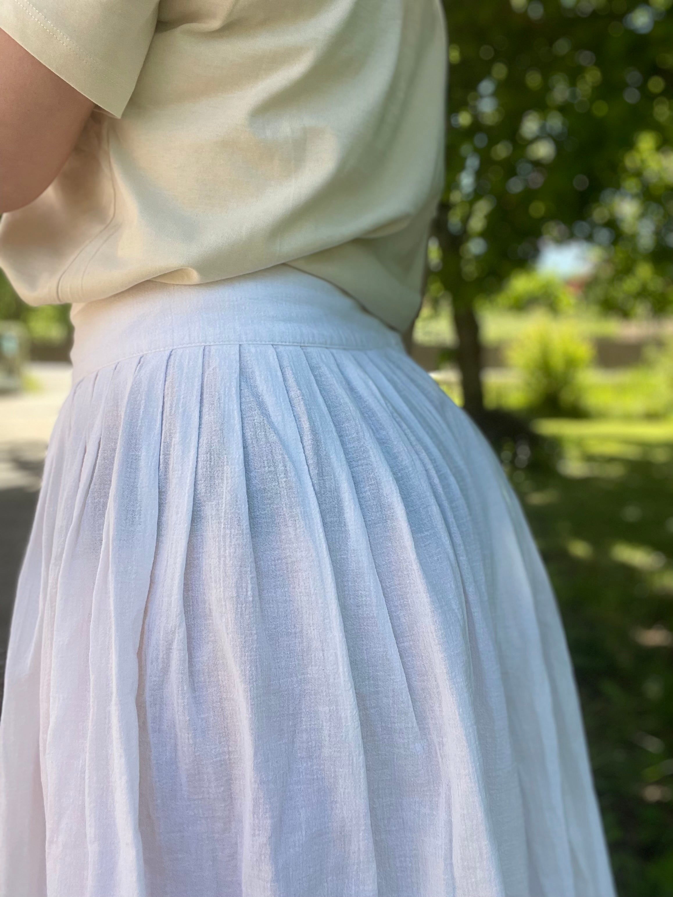 Jupe bohème blanche